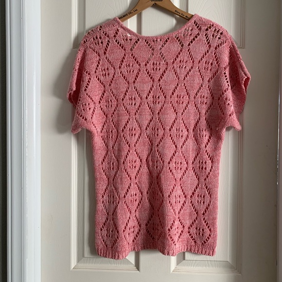 Leo & Nicole Women’s Pink Knit Sweater Blouse Size Large - Picture 14 of 15